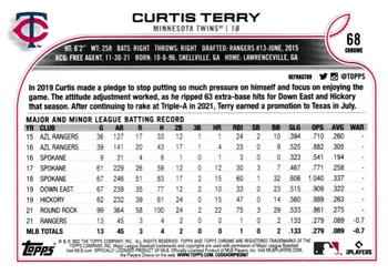 2022 Topps Chrome - Refractor #68 Curtis Terry Back