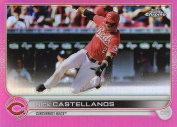 2022 Topps Chrome - Pink Refractor #4 Nick Castellanos Front