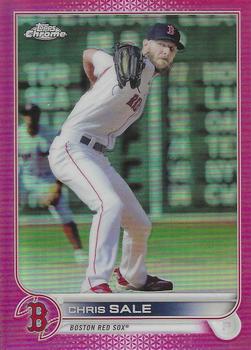 2022 Topps Chrome - Pink Refractor #118 Chris Sale Front