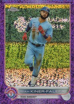 2022 Topps Chrome - Purple Speckle Refractor #192 Isiah Kiner-Falefa Front