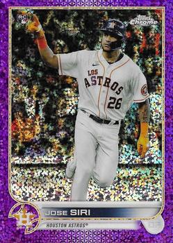 2022 Topps Chrome - Purple Speckle Refractor #204 Jose Siri Front
