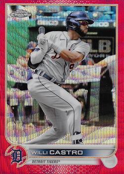 2022 Topps Chrome - Red Wave Refractor #173 Willi Castro Front