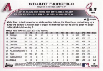 2022 Topps Chrome - Rookie Autographs #RA-SF Stuart Fairchild Back