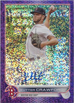 2022 Topps Chrome - Rookie Autographs Purple Speckle Refractor #RA-KCR Kutter Crawford Front
