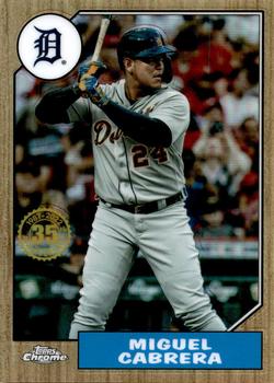 2022 Topps Chrome - 1987 Topps Baseball 35th Anniversary #87BC-3 Miguel Cabrera Front