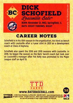 2022 Choice Louisville Bats #32 Dick Schofield Back