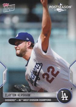 2022 Topps Now Postseason Los Angeles Dodgers #PS-3 Clayton Kershaw Front
