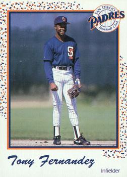 1991 Coca-Cola San Diego Padres #NNO Tony Fernandez Front
