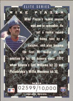 1994 Donruss - Elite Series #46 Mike Piazza Back