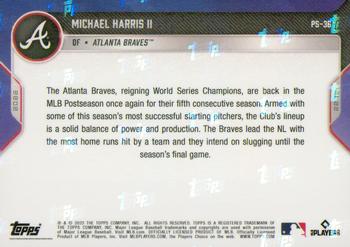 2022 Topps Now Postseason Atlanta Braves #PS-36 Michael Harris II Back