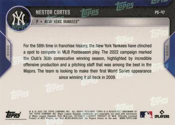 2022 Topps Now Postseason New York Yankees #PS-47 Nestor Cortes Back