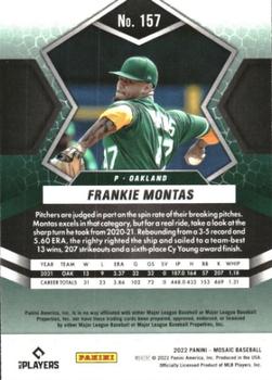 2022 Panini Mosaic #157 Frankie Montas Back