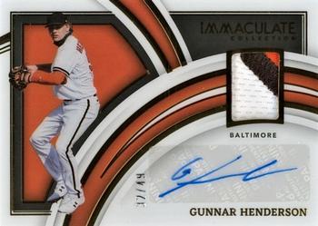 2022 Panini Immaculate - Clearly Immaculate Material Signatures #CIMS-GH Gunnar Henderson Front