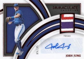 2022 Panini Immaculate - Clearly Immaculate Material Signatures Red #CIMS-JJ Josh Jung Front