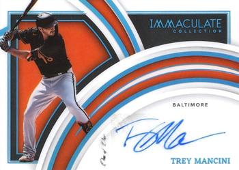 2022 Panini Immaculate - Clearly Immaculate Signatures Platinum #CIS-TM Trey Mancini Front