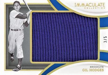 2022 Panini Immaculate - Hall of Fame Jumbo Materials #HOF-GH Gil Hodges Front