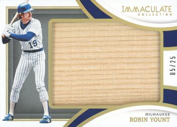 2022 Panini Immaculate - Hall of Fame Jumbo Materials #HOF-RY Robin Yount Front