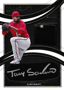 2022 Panini Immaculate - Immaculate Black Fielding Glove #IBP-TS Tony Santillan Front