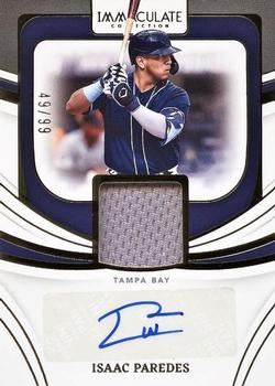 2022 Panini Immaculate - Immaculate Material Signatures #IMS-IP Isaac Paredes Front