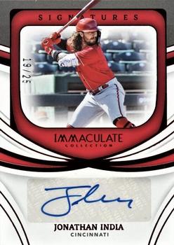 2022 Panini Immaculate - Immaculate Signatures Red #IS-JI Jonathan India Front