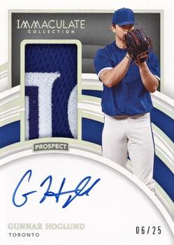 2022 Panini Immaculate - Prospect Patch Autographs Holo Silver #PPA Gunnar Hoglund Front
