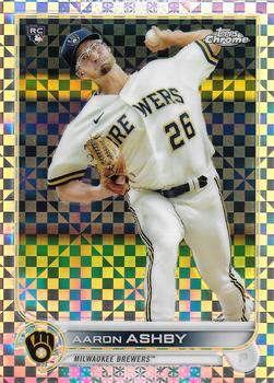 2022 Topps Chrome - X-Fractor #80 Aaron Ashby Front