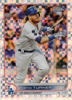 2022 Topps Chrome - X-Fractor #194 Justin Turner Front