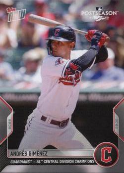 2022 Topps Now Postseason Cleveland Guardians #PS-53 Andres Gimenez Front