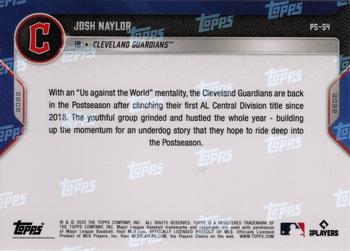 2022 Topps Now Postseason Cleveland Guardians #PS-54 Josh Naylor Back