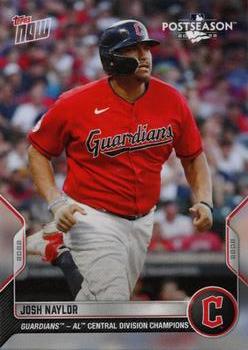 2022 Topps Now Postseason Cleveland Guardians #PS-54 Josh Naylor Front