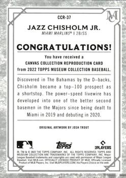 2022 Topps Museum Collection - Canvas Collection Reprints #CCR-37 Jazz Chisholm Jr. Back