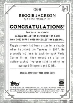 2022 Topps Museum Collection - Canvas Collection Reprints #CCR-38 Reggie Jackson Back