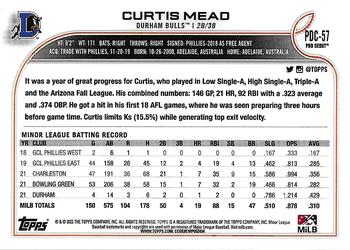 2022 Topps Pro Debut - Chrome #PDC-57 Curtis Mead Back