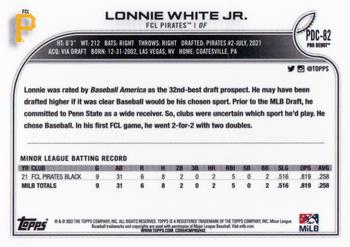 2022 Topps Pro Debut - Chrome #PDC-82 Lonnie White Back