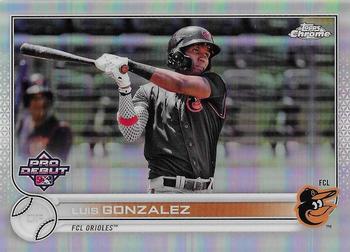 2022 Topps Pro Debut - Chrome Refractor #PDC-182 Luis Gonzalez Front