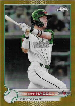 2022 Topps Pro Debut - Chrome Gold Refractor #PDC-44 Robert Hassell Front
