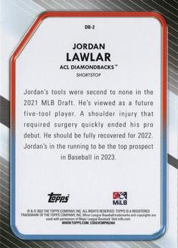2022 Topps Pro Debut - Draftee Debuts #DB-2 Jordan Lawlar Back
