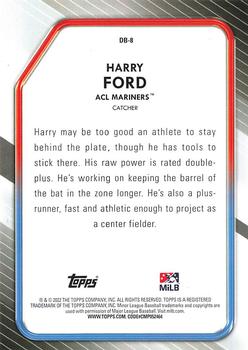 2022 Topps Pro Debut - Draftee Debuts #DB-8 Harry Ford Back