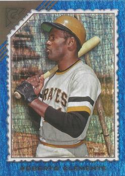 2022 Topps Gallery - Blue Pattern #6 Roberto Clemente Front