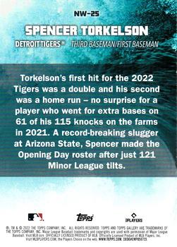 2022 Topps Gallery - Next Wave #NW-25 Spencer Torkelson Back