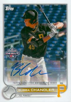 2022 Topps Pro Debut - Autographs #PD-16 Bubba Chandler Front