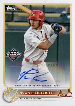 2022 Topps Pro Debut - Autographs #PD-21 Ryan Holgate Front