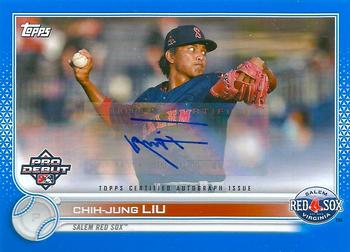 2022 Topps Pro Debut - Autographs Blue #PD-89 Chih-Jung Liu Front