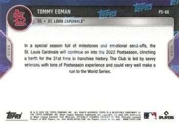 2022 Topps Now Postseason St. Louis Cardinals #PS-66 Tommy Edman Back