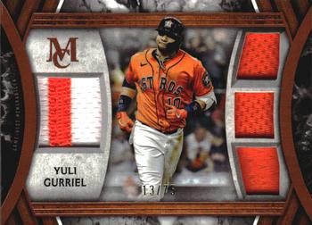 2022 Topps Museum Collection - Single-Player Primary Pieces Quad Relics Copper #SPPPQR-YG Yuli Gurriel Front