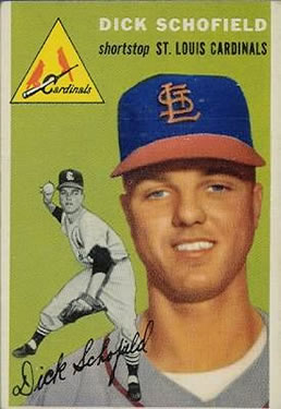 1954 Topps #191 Dick Schofield Front