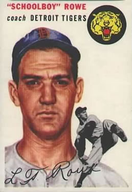 1954 Topps #197 Schoolboy Rowe Front