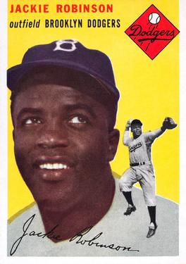 1954 Topps #10 Jackie Robinson Front