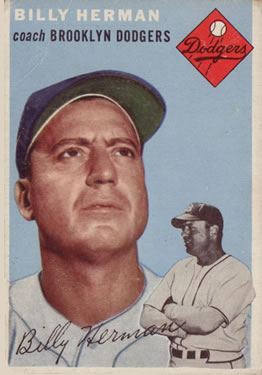 1954 Topps #86 Billy Herman Front
