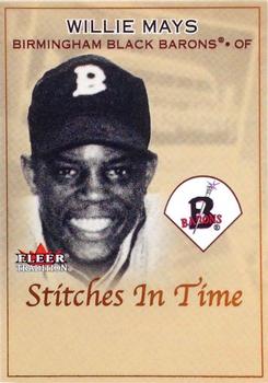 2001 Fleer Tradition - Stitches in Time Autographs Aftermarket #NNO Willie Mays  Front